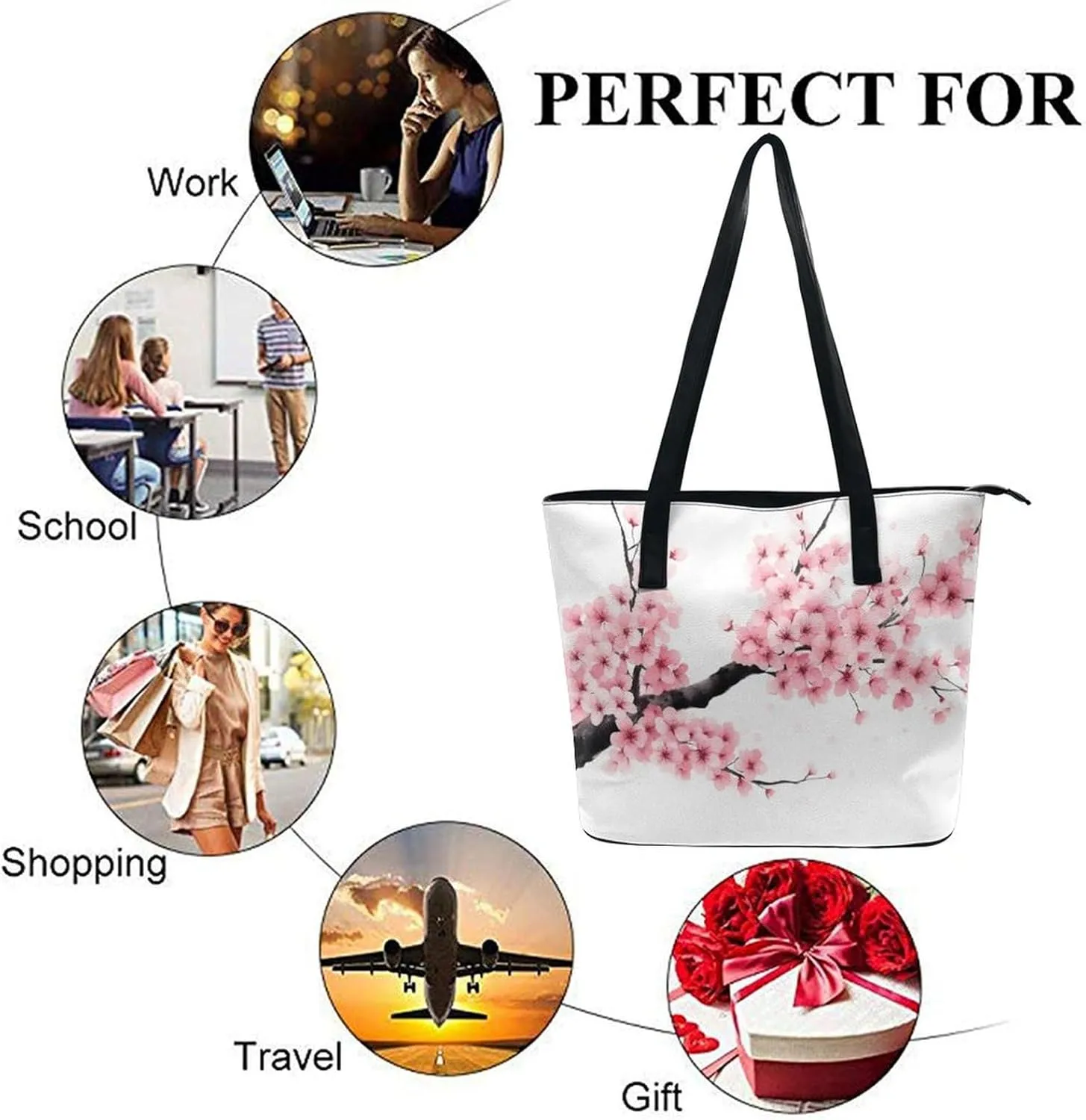 Women's Versatile Bucket Bag Soft PU Leather Trendy Shoulder Purse