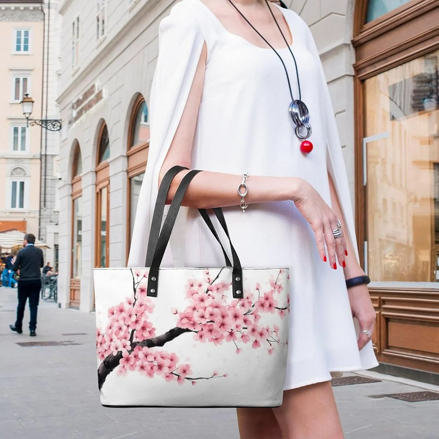 Women's Versatile Bucket Bag Soft PU Leather Trendy Shoulder Purse