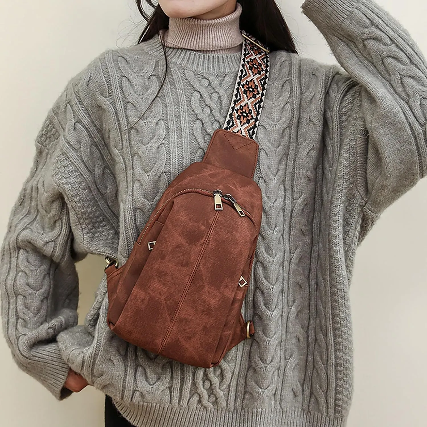 Women's Waterproof Crossbody Purses Purses for Women with Adjustable Wide Strap Stylish Versatile Bag