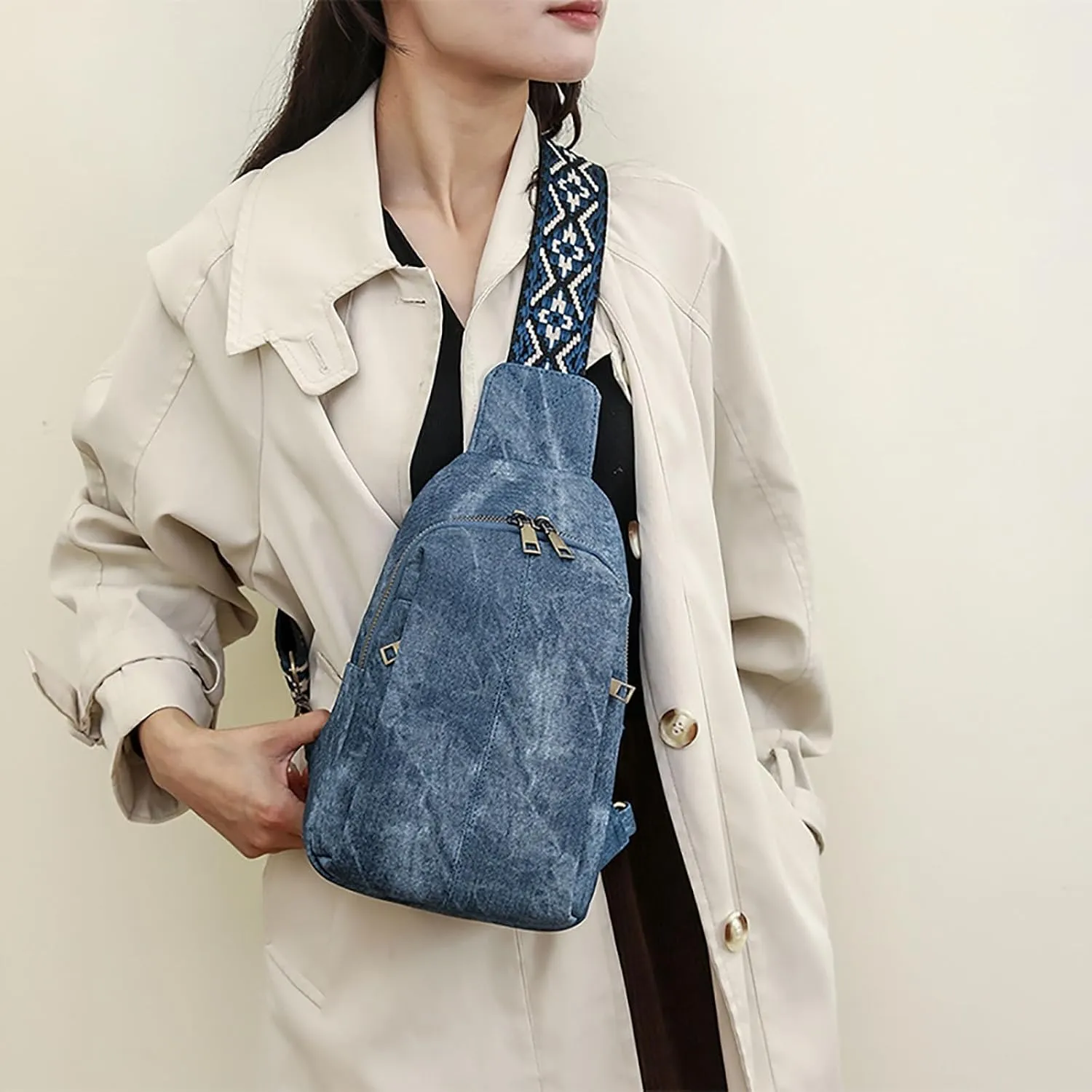 Women's Waterproof Crossbody Purses Purses for Women with Adjustable Wide Strap Stylish Versatile Bag