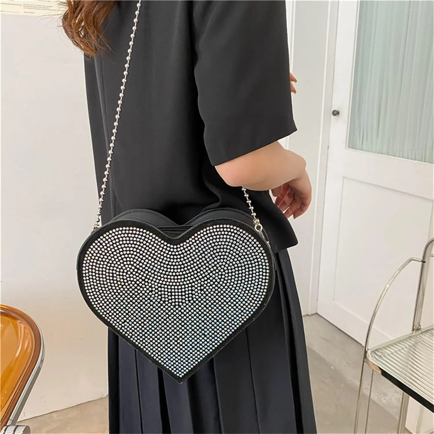 Women's Waterproof Crossbody Purses Stadium Approved with Front Pocket for Concerts Stylish Versatile Bag(One Size)