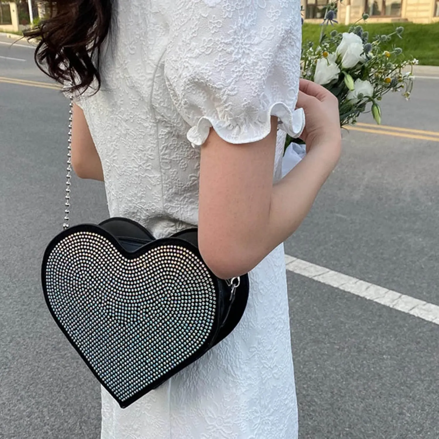 Women's Waterproof Crossbody Purses Stadium Approved with Front Pocket for Concerts Stylish Versatile Bag(One Size)