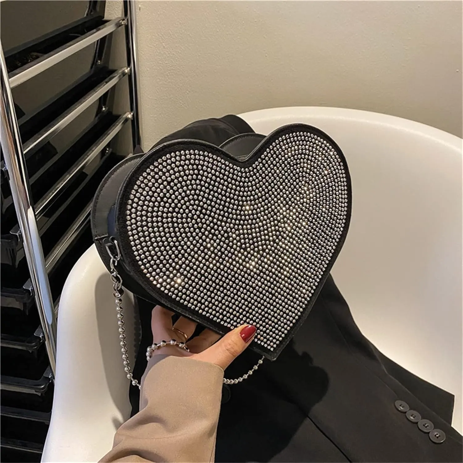 Women's Waterproof Crossbody Purses Stadium Approved with Front Pocket for Concerts Stylish Versatile Bag(One Size)