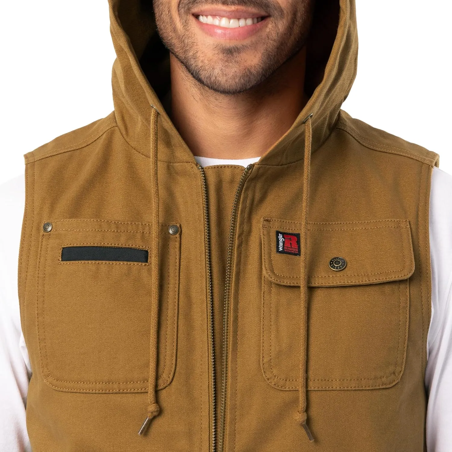 Wrangler Men's Lined Workwear Duck Vest