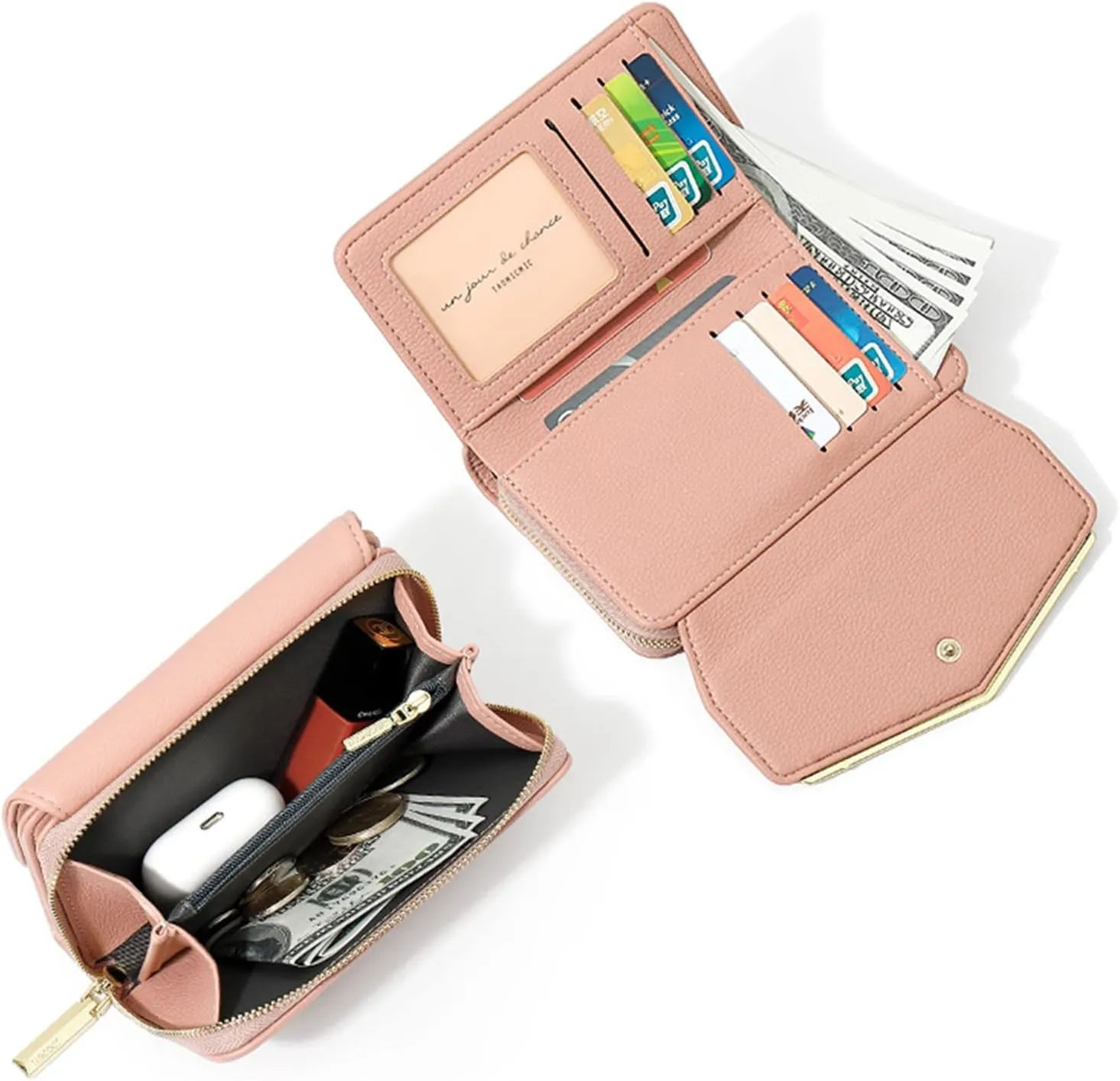Wristlet Wallets for Women Zipper Purse for Travel Credit Card Holder Phone Organizer Practical Zipper Card Bags
