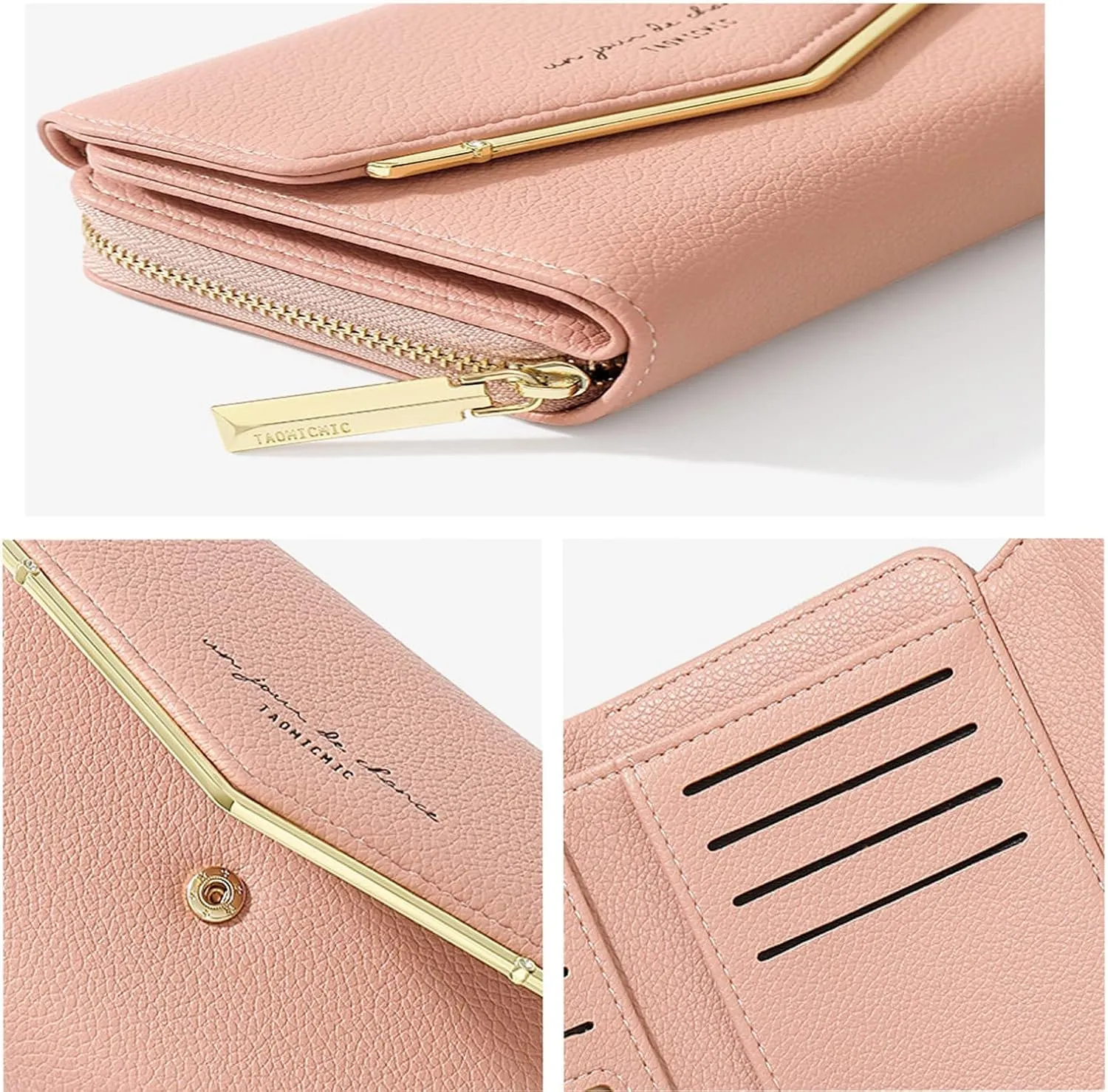 Wristlet Wallets for Women Zipper Purse for Travel Credit Card Holder Phone Organizer Practical Zipper Card Bags