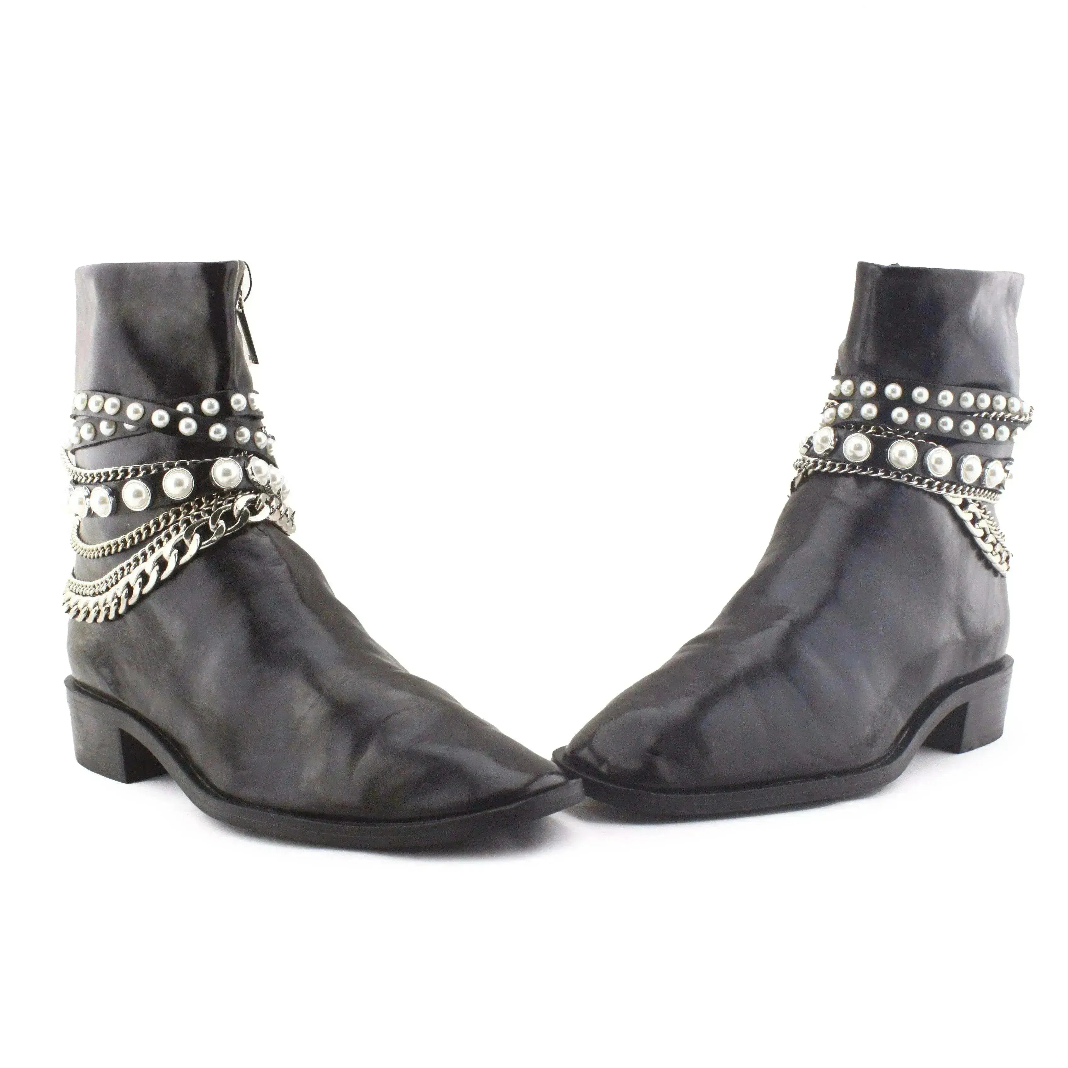 Zara Zipper Chelsea Boots | 100% Authentic Leather