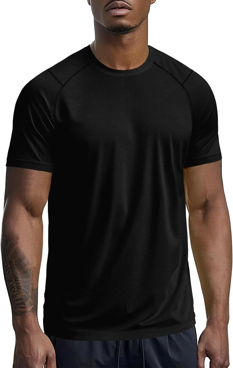 Zengjo Mens Athletic Shirts Short Sleeve Quick Dry Gym Workout Running Exercise T-Shirt Moisture Wikcing Sports Tee Top