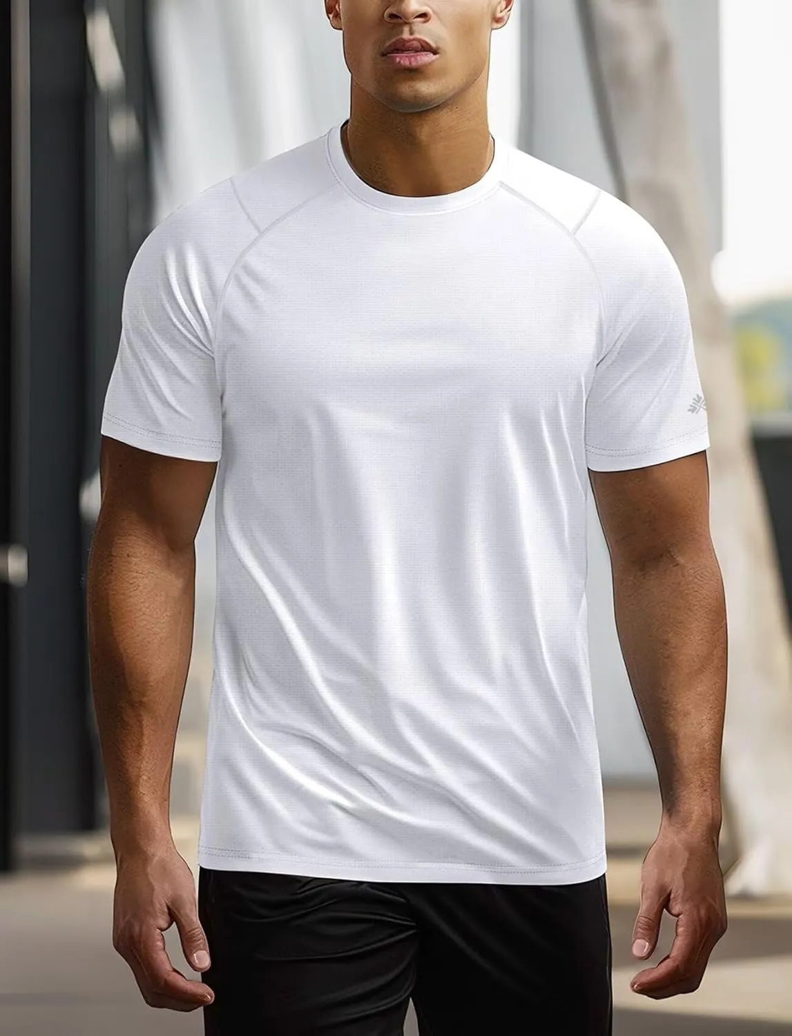 Zengjo Mens Athletic Shirts Short Sleeve Quick Dry Gym Workout Running Exercise T-Shirt Moisture Wikcing Sports Tee Top