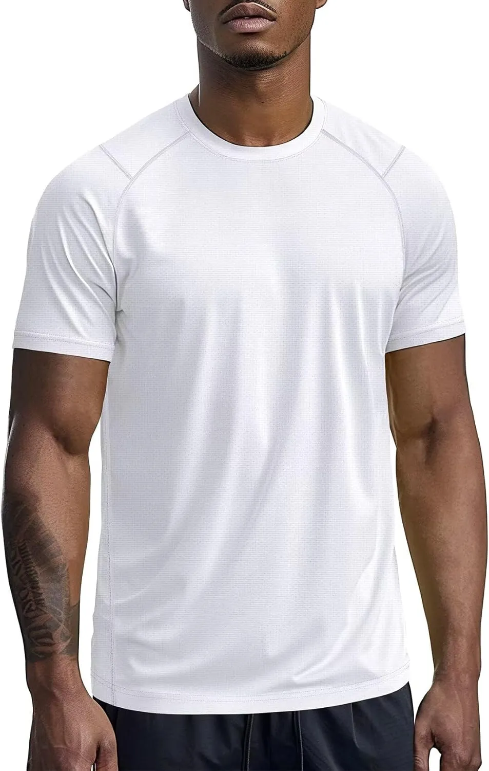 Zengjo Mens Athletic Shirts Short Sleeve Quick Dry Gym Workout Running Exercise T-Shirt Moisture Wikcing Sports Tee Top
