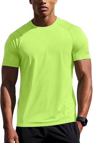 Zengjo Mens Athletic Shirts Short Sleeve Quick Dry Gym Workout Running Exercise T-Shirt Moisture Wikcing Sports Tee Top